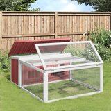 vidaXL Kavez za zečeve boja kave 117 5x97x47 5 cm od masivne borovine | shoptok.hr