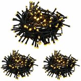 Mini božićno drvce 45 cm 125 LED lampica Topla bijela PVC i PE - Bijela 45 cm s LED svjetlima | shoptok.hr