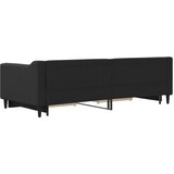  Dnevni krevet na razvlačenje s ladicama crni 90x200 cm tkanina | Eponuda.ba