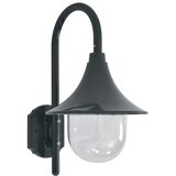 vidaXL vrtna stenska svetilka E27 42 cm aluminij temno zelena Cene