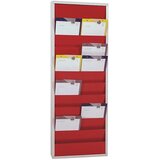 EICHNER načrtovalna tabla, z 10 vodili, dve vrsti, vxšxg 1280 x 554 x 74 mm, rdeča | Shoptok.si