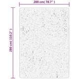  Tepih IZA kratka vlakna skandinavski izgled sivi 200x280 cm | shoptok.hr