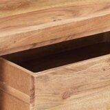 vidaXL Konzolna mizica 100x35x76 cm akacijev les z naravnimi robovi | Shoptok.si