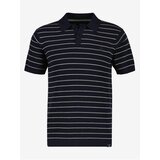Lerros Dark blue men's striped polo shirt - Men Cene
