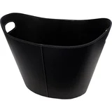košara za polena usnjena 31 cm x 39 cm x 39 cm