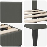  Krevetna konstrukcija Tamnosiva 90 x 200 cm Kordura tekstil | shoptok.hr