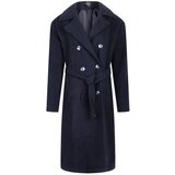 Dewberry Z6765 LADIES COAT-DARK LACQUER BLUE Cene