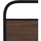  Uzglavlje smeđa boja hrasta 120 cm čelik i konstruirano drvo | shoptok.hr
