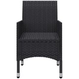  9-dijelni vrtni blagovaonski set crni | shoptok.hr