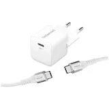 30W GaN napajanje s USB-C priključkom W30C + USB-C kabel 60W 1.5M
