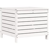  The living store vrtni stolček za noge bel 62x63,5x53,5 cm trdna borovina - vrtni stolček za noge, (21455585) | Shoptok.si