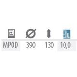  Postolje za vrtni suncobran bijelo fi 390x130mm 10L | shoptok.hr
