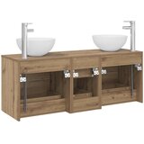  Set ormarića za kupaonicu 3 kom. Hrast artisan Smeđa 49,5 x 41 x 64,5 cm | shoptok.hr