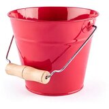 Woodyland Rdeče retro kovinsko vedro - | Shoptok.si