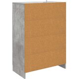  Strani šal Betonsko siva 66 x 34,5 x 92 cm Inženirski les, (5000217746) | Shoptok.si