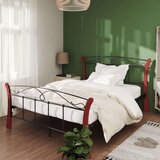  Posteljni okvir črn kovinski 120x200 cm, (20647397) | Shoptok.si