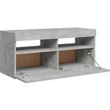 vidaXL TV ormarić s LED svjetlima siva boja betona 90x35x40 cm | shoptok.hr