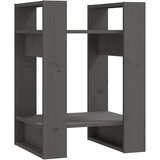 Maison Chic Knjižna omara - Knjižni regal siva 41x35x57 cm trdna borovina, (21723309) Cene