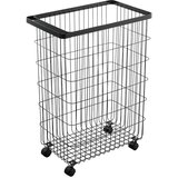 YAMAZAKI Črn kovinski koš za perilo 55 l Tower – | Shoptok.si