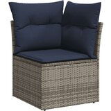  6-dijelni set vrtnih sofa od poliratana s jastucima sivi | shoptok.hr