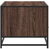 vidaXL Stolić za kavu smeđa boja hrasta 100x50x45 cm od drva i metala | shoptok.hr