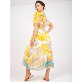 Italy Moda Dress-DHJ-SK-15967-1.01P-White-Yellow | shoptok.hr