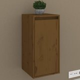 vidaXL Stenska omarica medeno rjava 30x30x60 cm trdna borovina Cene