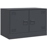 Furnova TV omarica antracitna 67x39x44 cm jeklo, (21923477) | Shoptok.si
