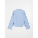 Sinsay Pamučna slim fit košulja s okomitim prugama | shoptok.hr