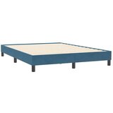  spring postelja brez vzmetnico temno modra 140x210 cm žamet, (21791583) | Shoptok.si