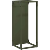 vidaXL Stalak za drva za ogrjev Maslinasto zelena 25x25x60 cm | shoptok.hr