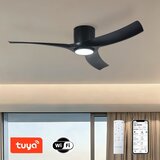  ZEVENTI - LED plafonski ventilator ORBITO LED/24W/230V Wi-Fi Tuya crni + daljinski upravljač | Eponuda.com