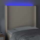  Uzglavlje krem 93 x 16 x 118/128 cm od umjetne kože | shoptok.hr