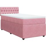 Box spring krevet s madracem ružičasti 80 x 200 cm baršunasti | shoptok.hr