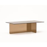 Kave Home Rjava steklena mizica 60x120 cm Zaren – | Shoptok.si