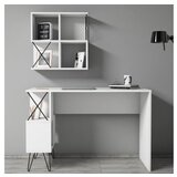 Hanah home radni sto i polica za knjige Extra 2 - bela | Eponuda.com