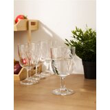 Sinsay Set čaša za vino s reljefnim uzorkom palmi 4 pack | shoptok.hr