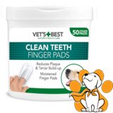Vets Best clean Teeth Finger Pads 50 kom, Dentalne Maramice Za Zube
