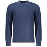 Hugo_Boss Boss Klin Cru muški pulover s kontrastnim detaljima plavi | shoptok.hr