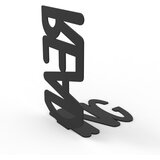Woody Fashion reading - Black Black Metal Bookend | Eponuda.com