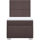  Krevet s oprugama i madracem tamnosmeđi 100 x 200 cm od tkanine | shoptok.hr