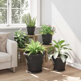  Saksije za biljke 6 pcs Crna Ø 39 x 32 cm Plastika | shoptok.hr