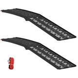 Sklopiva rampi za motocikle 340 kg po rampi 2 pcs Crna Aluminij | shoptok.hr