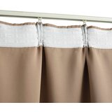 vidaXL zavjesa za zamračivanje s kukama bež 290 x 245 cm Cijene