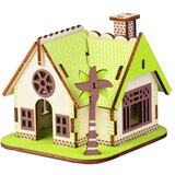  3d drvena slagalica - Zelena kućica Cene