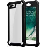 Cadorabo Ohišje, združljiv z Apple v Alder Black-2-in-1 zaščitni pokrov s silikonskim robom TPU in akrilnim steklenim hrbtom, (20566732) Cene