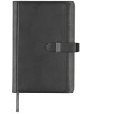  NOTES A5 CRTE 256L OD UMJETNE KOŽE SA PROSTOROM ZA KREDITNE KARTICE MACMA 2008877 SIVO-CRNI | shoptok.hr