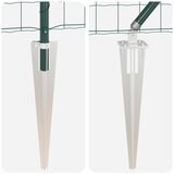 Euro ograda s špicama 10 x 0,8 m Čelik premazan PVC-om Zelena | shoptok.hr