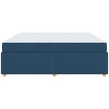  Konstrukcija postelje z vzmetnico Modra 200 x 200 cm blago | Shoptok.si