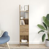 vidaXL Knjigovni omar artisan hrast 40 x 35 x 180 cm Konstruiran les Cene